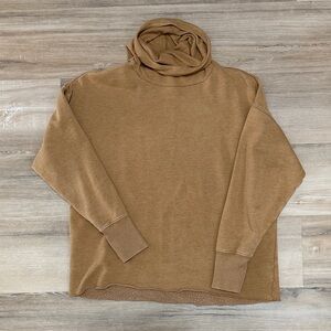 Aerie Women's Tan Cowl Neck Sweater